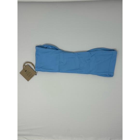 Blue Bandeau Bikini Top - Picture 3 of 6